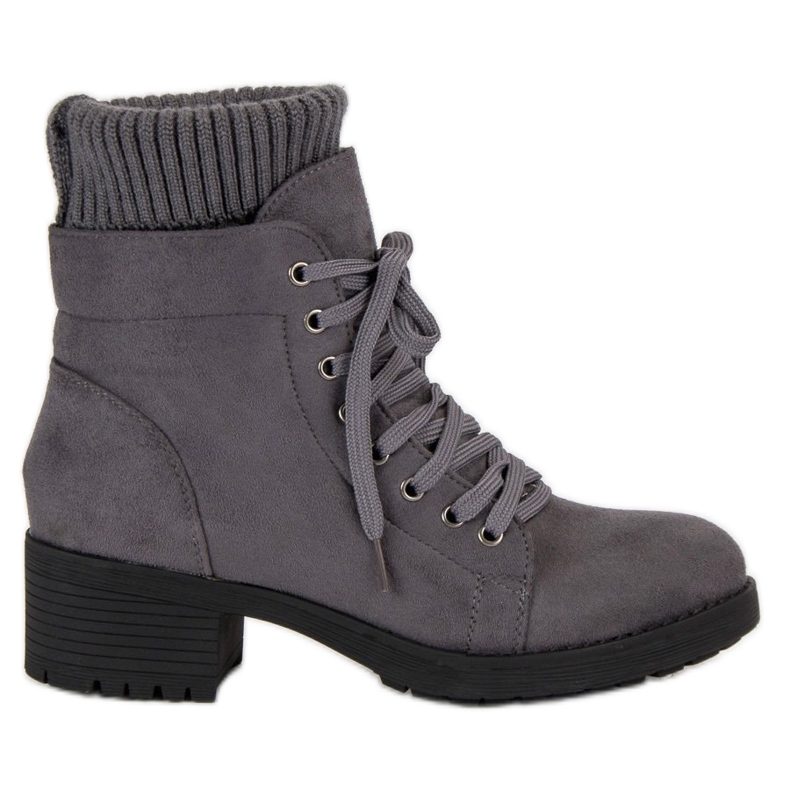 Seastar Graue Stiefel mit Schnürung