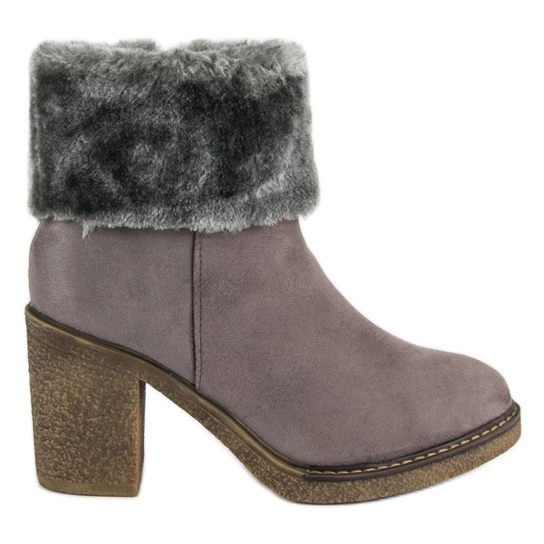 Seastar Wildlederstiefeletten mit Fell grau