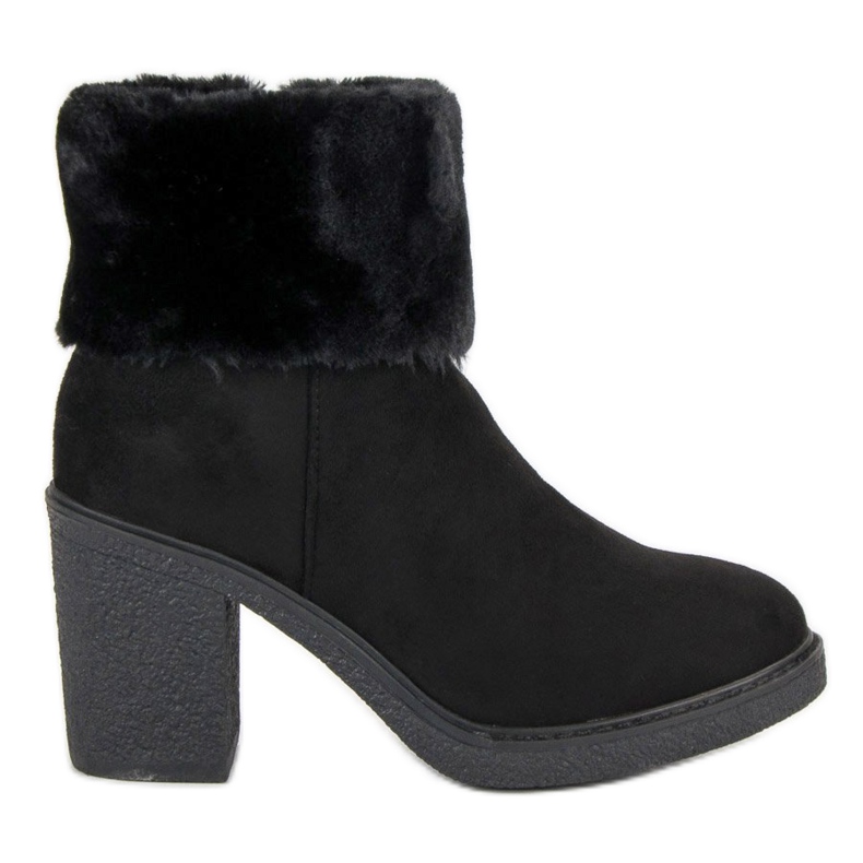 Seastar Wildlederstiefeletten mit Fell schwarz