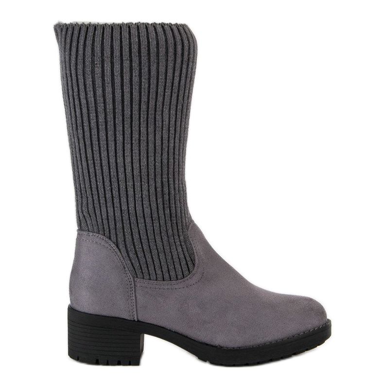 Seastar Hohe Stiefel zum Hineinschlüpfen grau