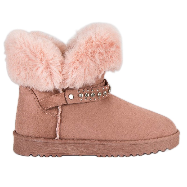 Seastar Mukluki mit Pelz rosa