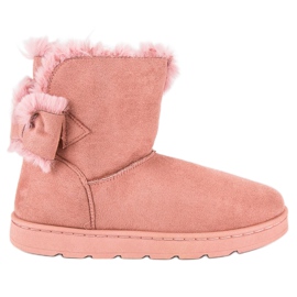Rosa Schneestiefel für Damen