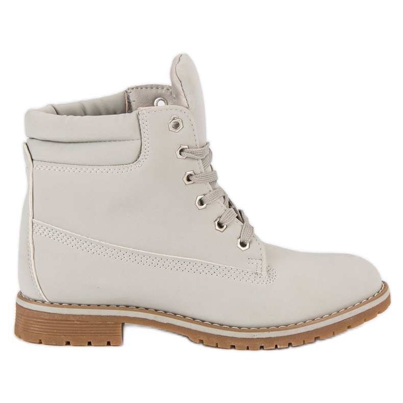 Klassische Trapper für Damen grau