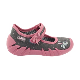 Befado Kinderschuhe 109P168 grau rosa