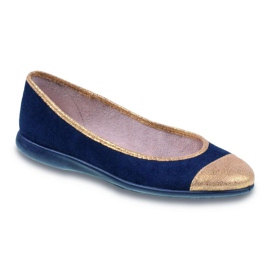 Befado Jugendschuhe 309Q023 gelb marineblau