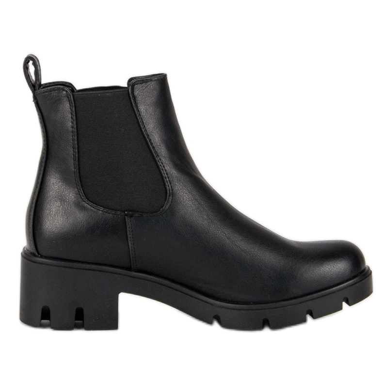 Small Swan Schwarze Chelsea-Stiefel