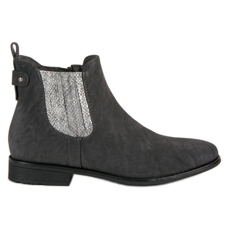 Vinceza Elegante Booties Jodhpur-Stiefel grau