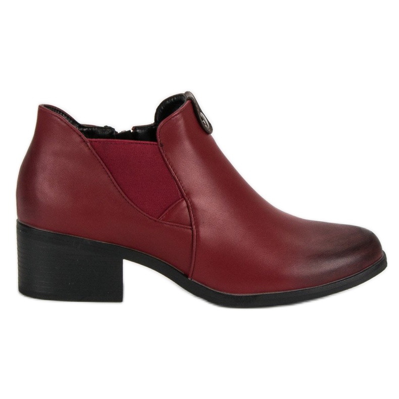 Vinceza Burgunderfarbene Slip-on-Stiefel rot