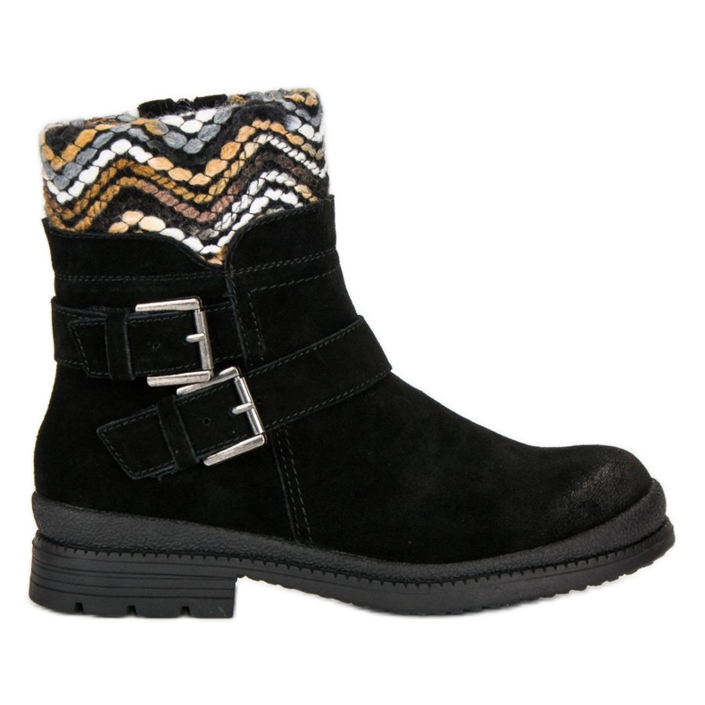 Filippo Stiefeletten aus schwarzem Leder