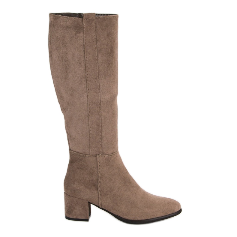Filippo Beige Stiefel mit hohen Absätzen