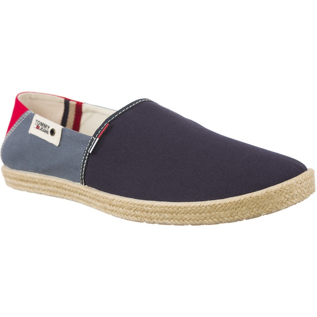 Tommy Hilfiger Jeans Sommer Slip On 902 rot navy blau