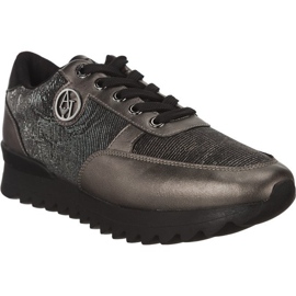 Armani Jeans Frau Sneaker 9250147A674 schwarz mehrfarbig