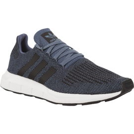 Adidas Swift Run 120 Roher Stahlkern Schwarze Schuhe Weiß marineblau