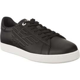 Ea7 Emporio Armani Leder Sneaker Unisex 248028CC299 00020 schwarz