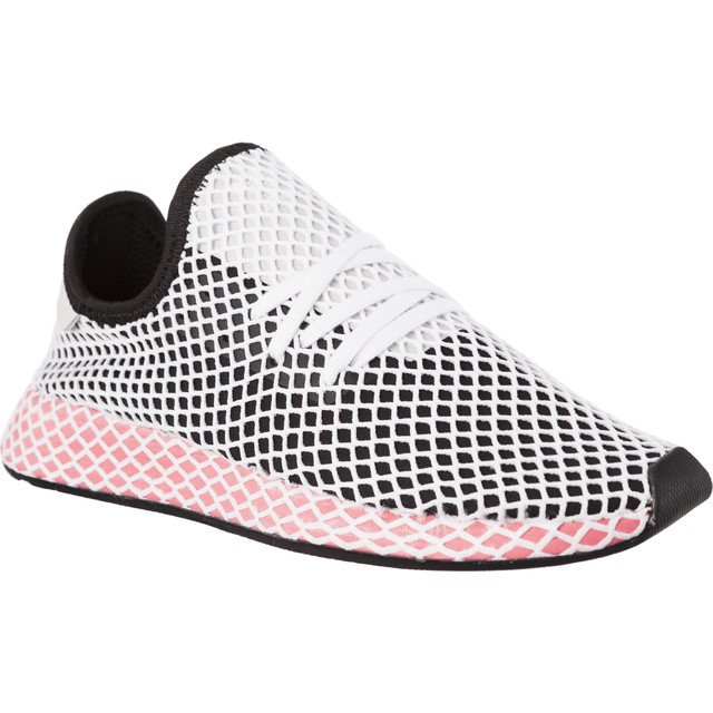 Adidas Deerupt Runner W weiß schwarz mehrfarbig rosa
