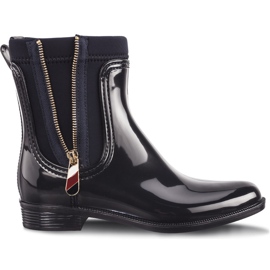 Tommy Hilfiger Material Mix Regenstiefel 403 Midnight blau mehrfarbig marineblau
