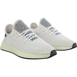 Adidas Deerupt Runner Chalk White Core Schwarz Core Schwarz weiß mehrfarbig