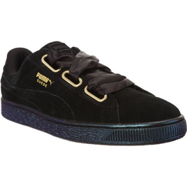 Puma Wildlederherz Satin W 403 schwarz