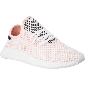 Adidas Deerupt Runner White Core Schwarz Ftwr White rosa