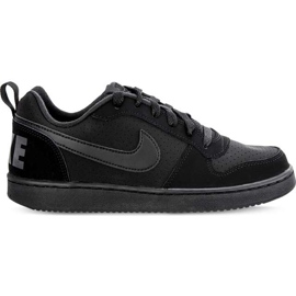 Nike Court Borough Low Gs 001 Schwarz Schwarz Schwarz
