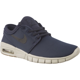 Nike Stefan Janoski Max Gs Thunder Blau Schwarzes Kaugummi Braun marineblau