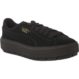 Puma Suede Platform Trace schwarz