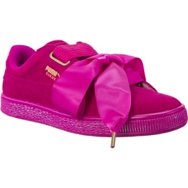 Puma Wildleder Herz Satin WN 401 rosa