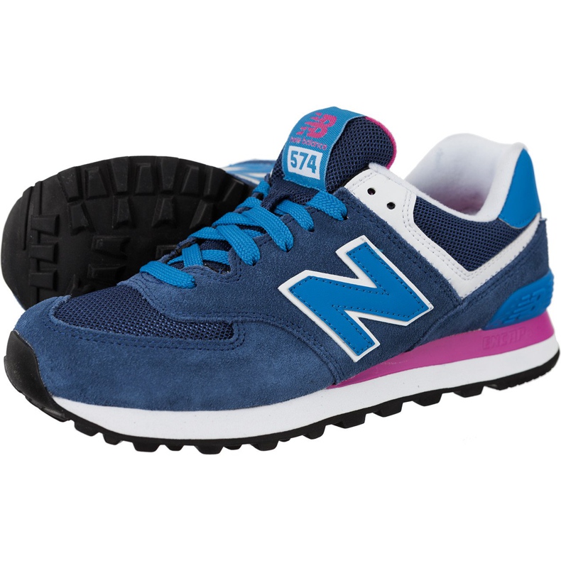 New Balance Wl574moy blau rosa navy blau