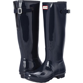 Hunter Original Zurück Einstellbare Glanz Navy marineblau