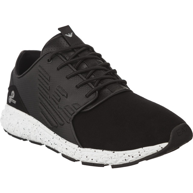 Ea7 Emporio Armani Pvc-Plastica-Sneaker aus Unisex 2480167A268 00020 schwarz