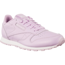 Reebok Classic Leather Metallic Moonglow White lila