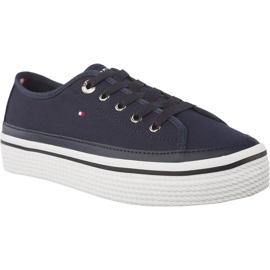 Tommy Hilfiger Corporate Flatform Sneaker blau