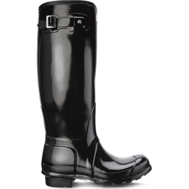 Hunter Damen Original Schwarz Hochglanz