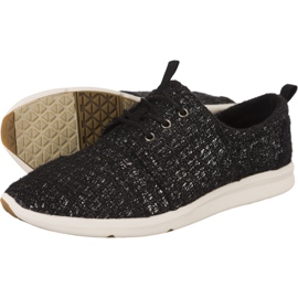 Toms Glitter Wolle Del Rey Sneaker 277 für Damen schwarz grau