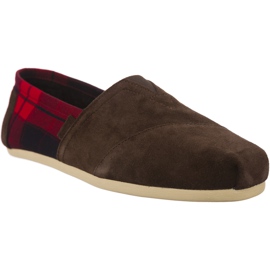 Toms Wildleder-Plaid Mens Classic Alpaca 203 braun