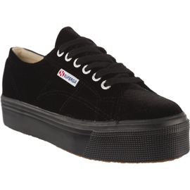 Superga 2790 Velvetw 999 schwarz