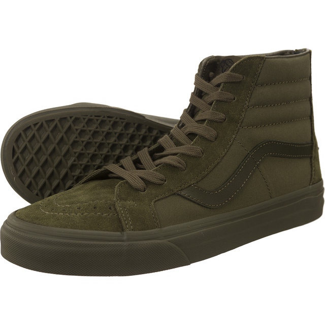 Vans SK8-Hi Reissue Zip Juv grün