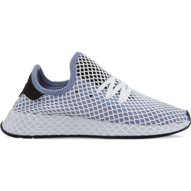 Adidas Deerupt Runner W Chalk Blue Chalk Blue Core Schwarz weiß mehrfarbig