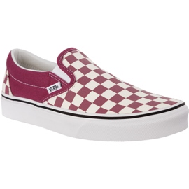 Vans Klassischer Slip On U7A Checkerboard Dry Rose White mehrfarbig
