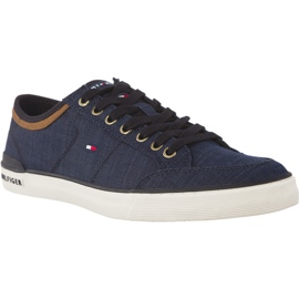 Tommy Hilfiger Kernmaterial Mix Sneaker blau marineblau