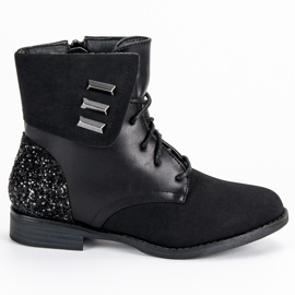 Vinceza Stylische Kinderstiefel schwarz
