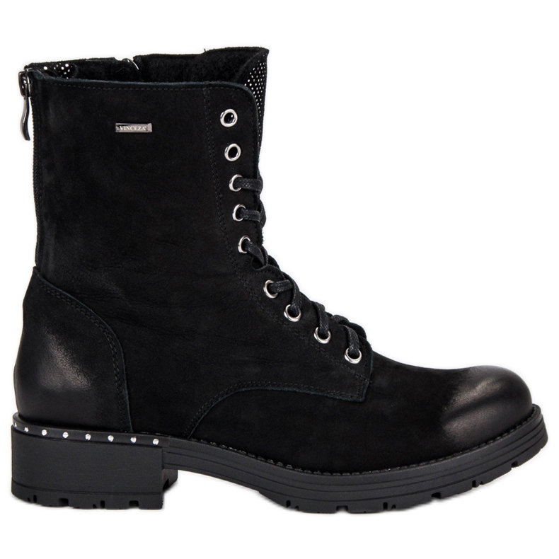 VINCEZA-Schnürstiefel schwarz