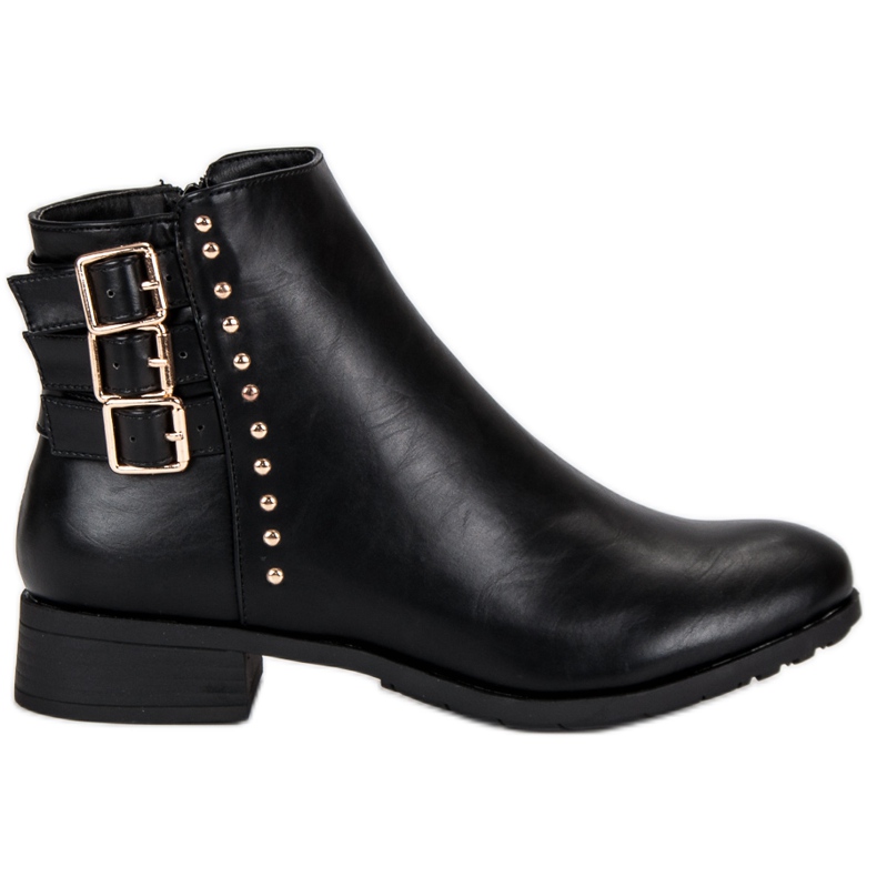 J. Star Modische Damenstiefel schwarz