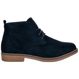 Niedrig gebundene Stiefeletten marineblau