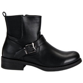 Schwarze Arbeitsstiefel