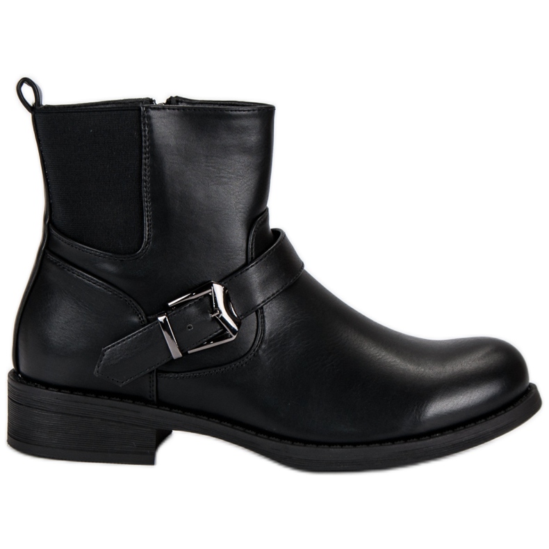 Schwarze Arbeitsstiefel