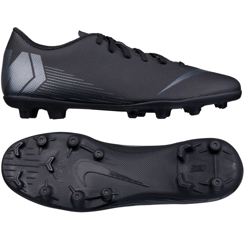 Nike Mercurial Vapor 12 Club M AH7378-001 Fußballschuhe schwarz schwarz