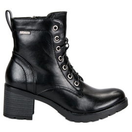Schwarze Vinceza-Schnürstiefel