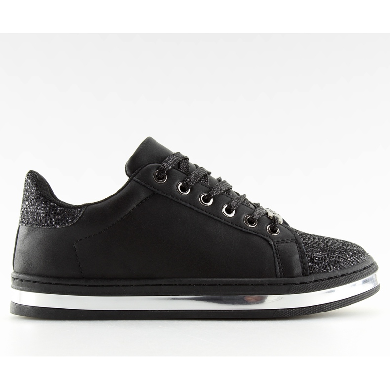 Schwarze Damenturnschuhe BK-81 Schwarz