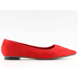 Rote Damenballerinas YQ206 Rot